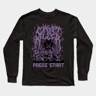 Crypt Killer Press Start (Purple version) Long Sleeve T-Shirt